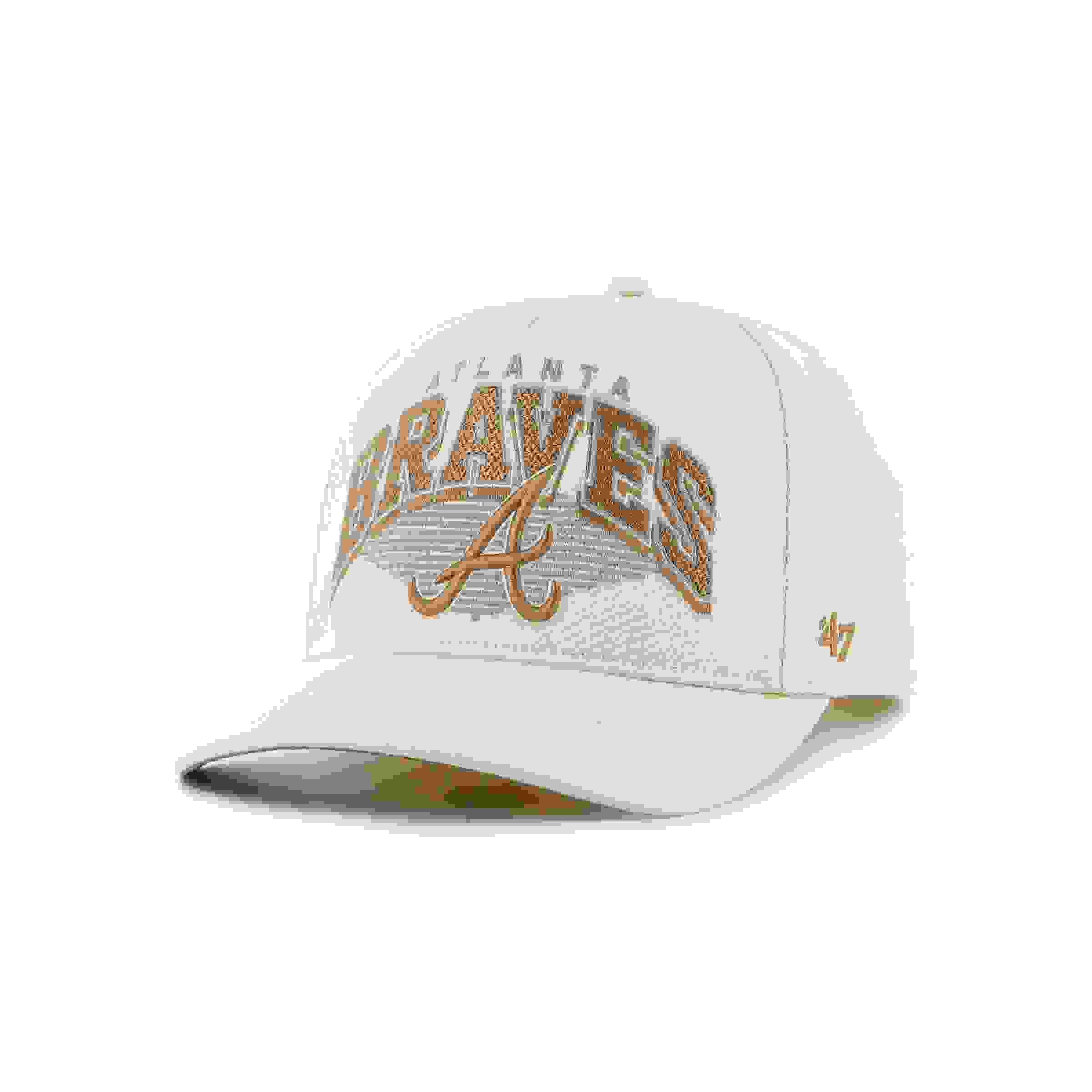 47 Atlanta Braves Pomona Hitch Cream Snapback Hat